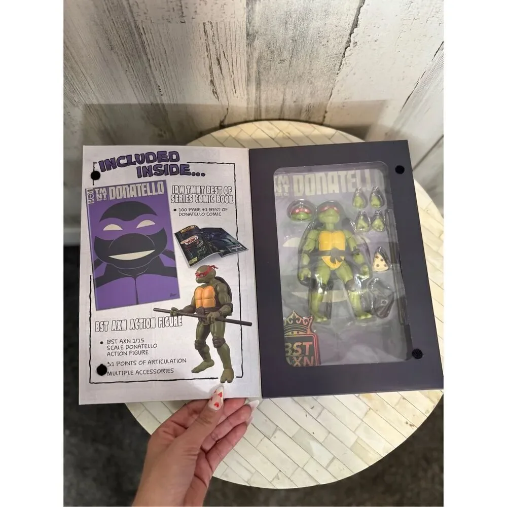 The Loyal Subjects Tmnt Best of Donatello IDW Comic Book & Action Figure Set